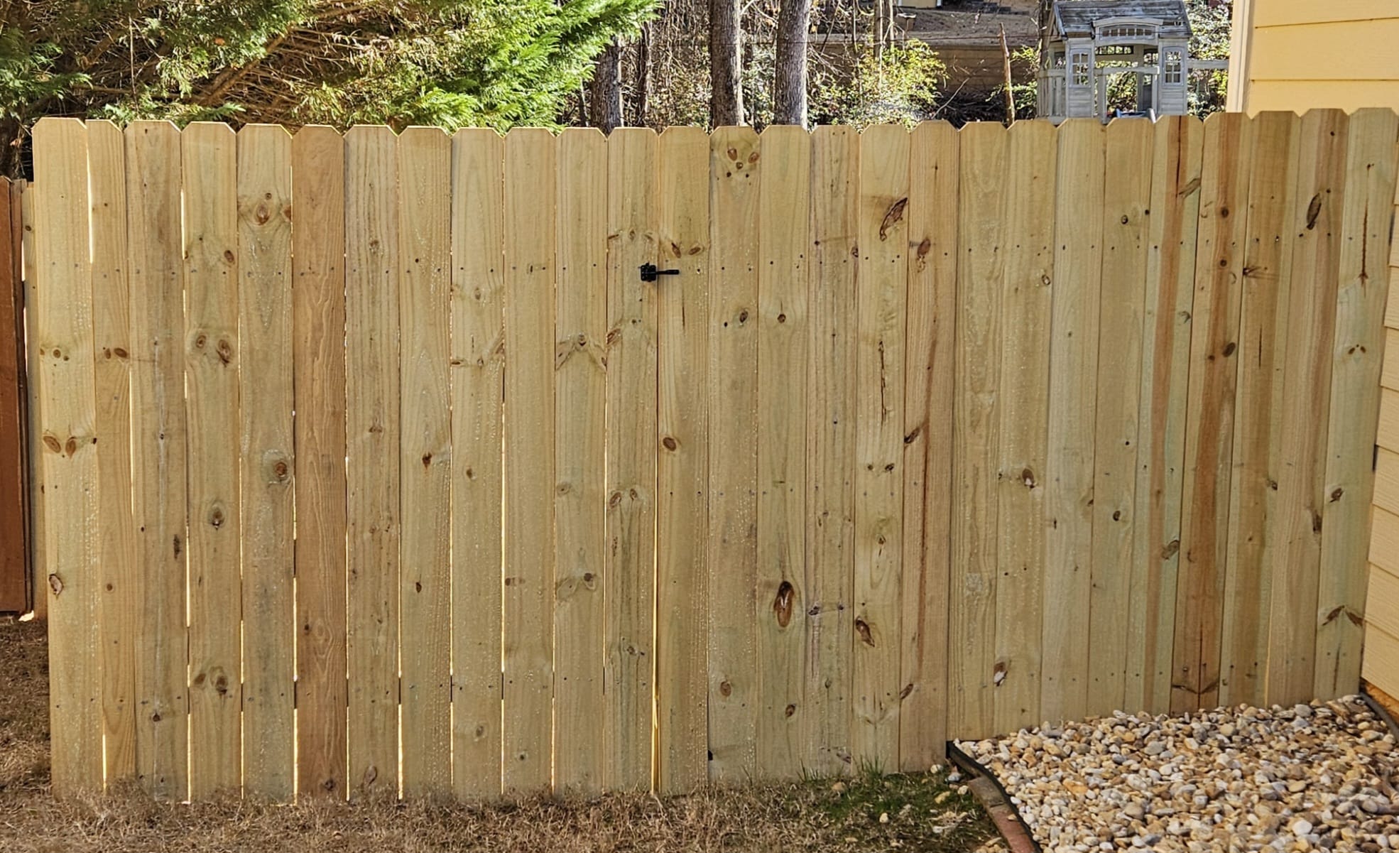 Fence installation in North Georgia
